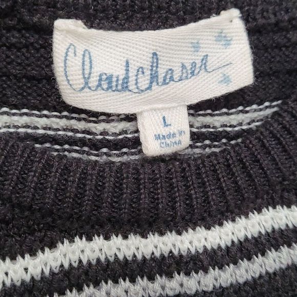 Cloud Chaser | Knit Striped Top | Size: L - Picture 6 of 9